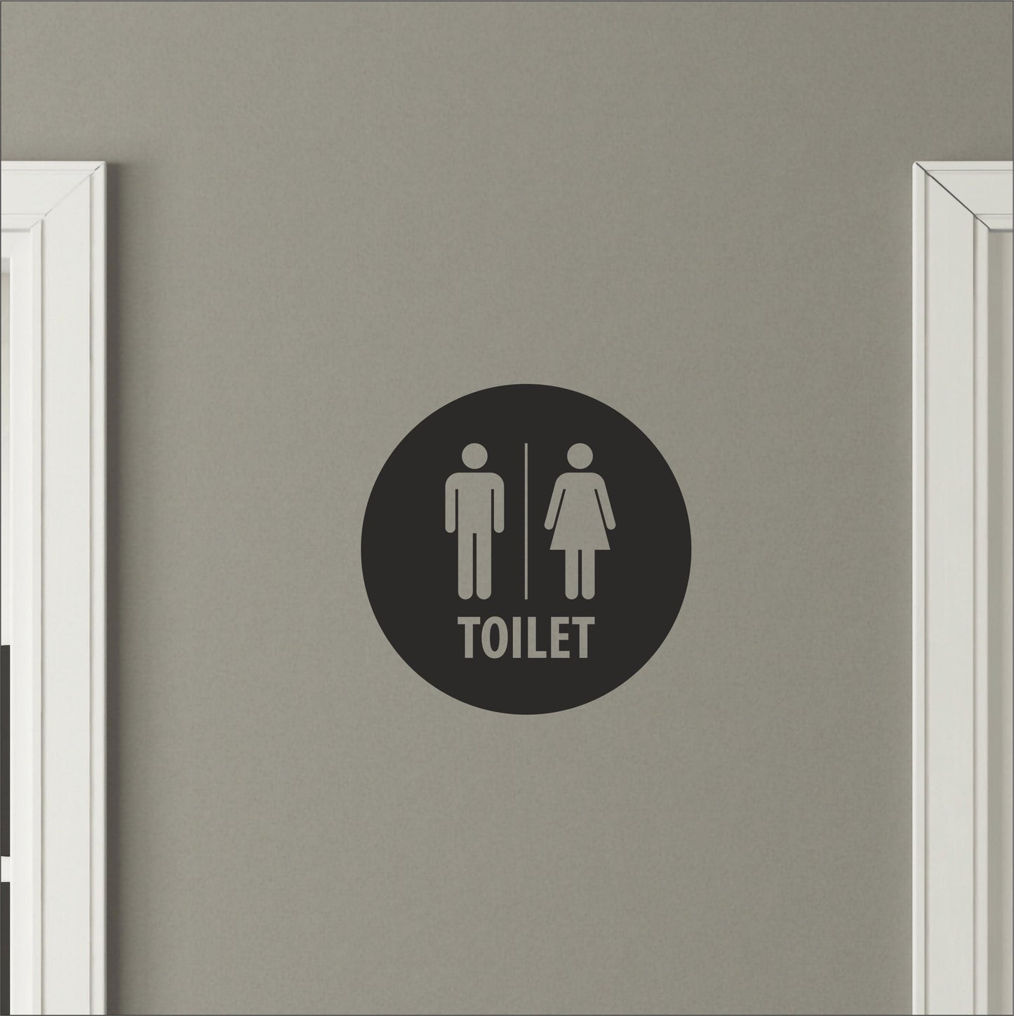 Men & Women Toilet Round Decal Type 2