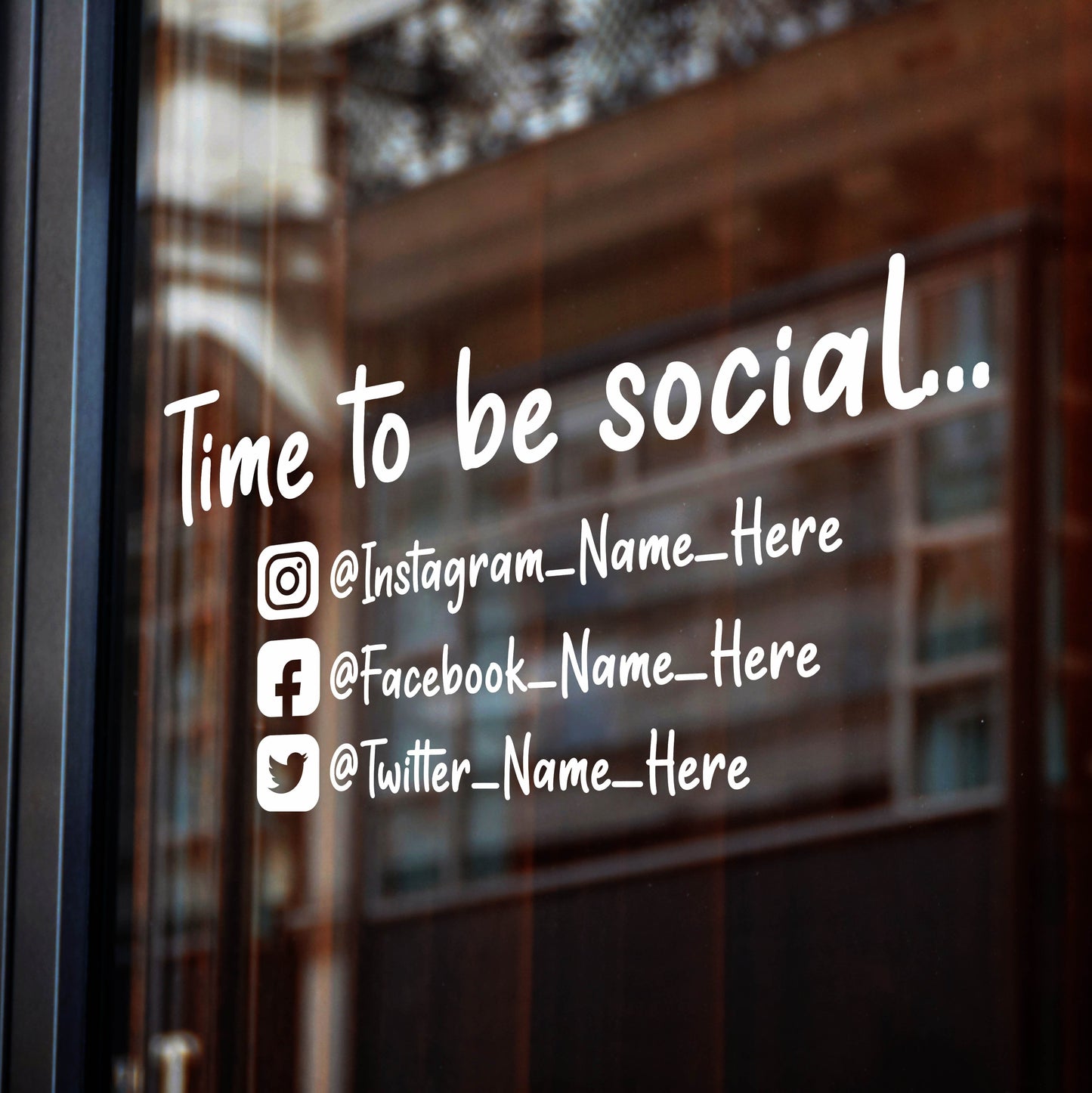 Time To Be Social - Social Media Signage