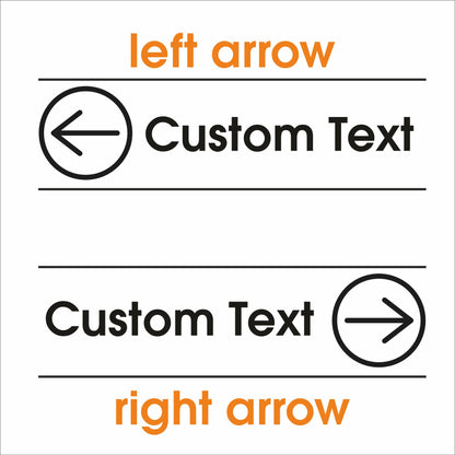 Wayfinding Arrows Custom Text - Type 1